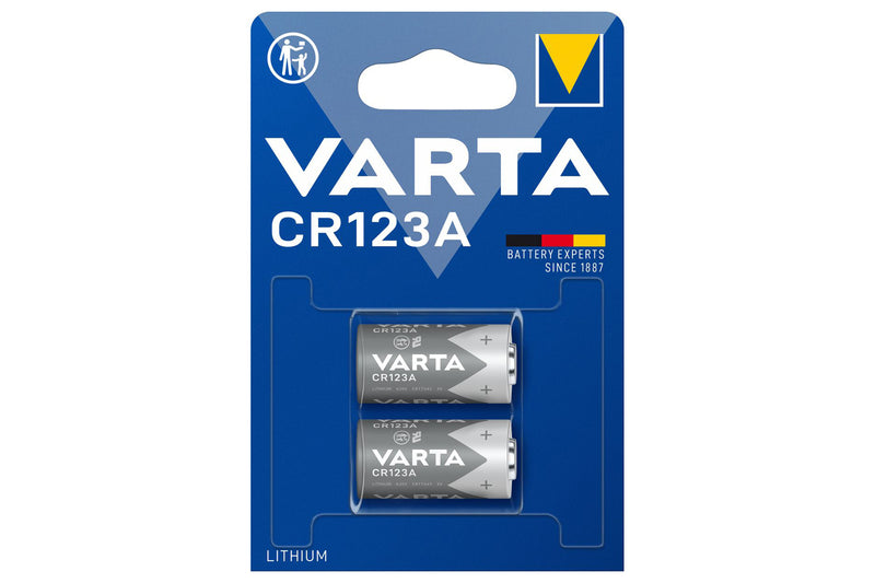 VARTA LITHIUM CR123A 2-PAK