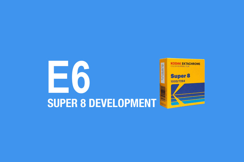 SUPER 8 COLOR REVERSAL E6 FREMKALDELSE 50FT/15M