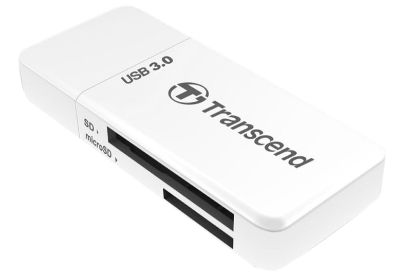 TRANSCEND KORTLÆSER RDF5 (USB 3.0) HVID