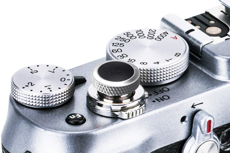 JJC DELUXE SOFT RELEASE BUTTON SØLV/SORT