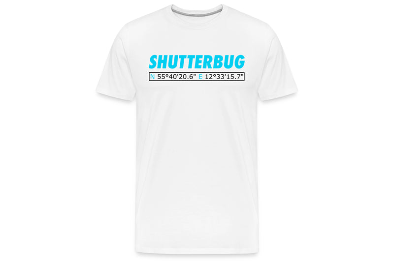 SHUTTERBUG T-SHIRT LOGO HVID